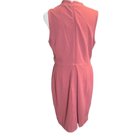 Tahari ASL Faux Wrap Sheath Dress Victorian Rose - Size 10 - Picture 5 of 6